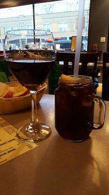 Cabernet  $10 glass and $5 sangria