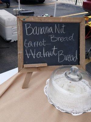 Marlene's Baked Goods - Breads were all sold out by 4 PM!