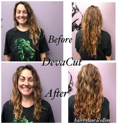 DevaCurl DevaCut.  #DevacurlSpecialist #curlygirlsbrandon