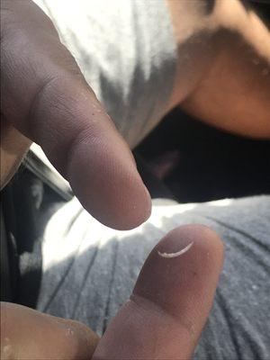 This nail was in my hashbrown bite!!!