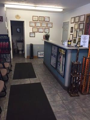 When you come in to Pole's Automotive sit down and relax in our clean waiting room while our technicians service your car rig...