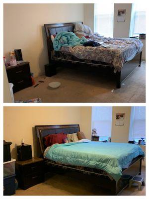 Put our client bedroom back together.