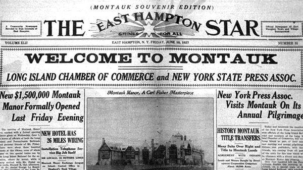 Vintage Montauk Newspaper. NYC.