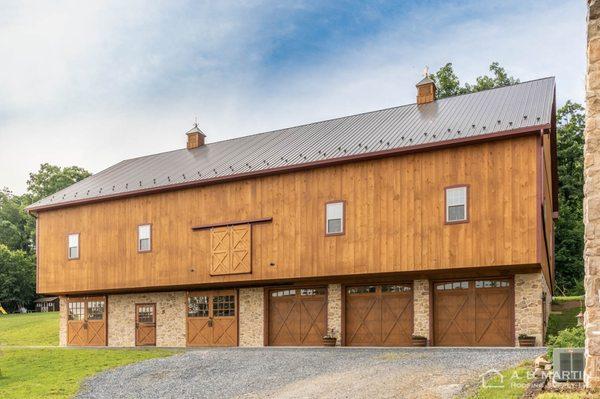 ABM Panel Bronze roof with wood siding