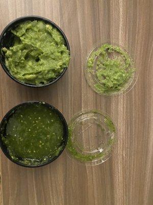 Guacamole and salsa