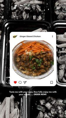 Glazed ginger chicken