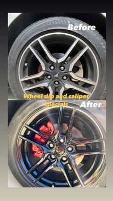 Wheel dip and caliper paint