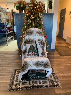 Very festive Santa chair