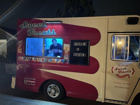 The Sweet Treats Truck at our graduation celebration event