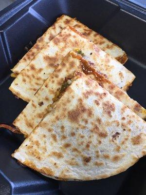 Cajun shrimp quesadilla