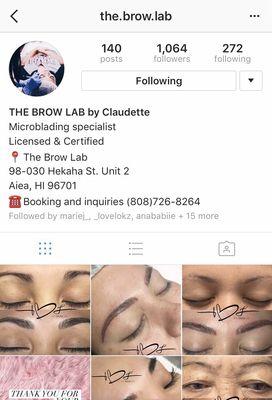 Follow her on Instagram! @the.brow.lab