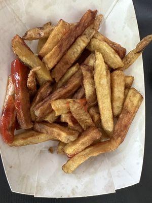 Soft, soggy, wet, cold fries