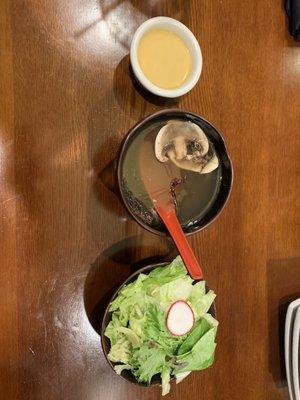 Clear Soup & House Salad