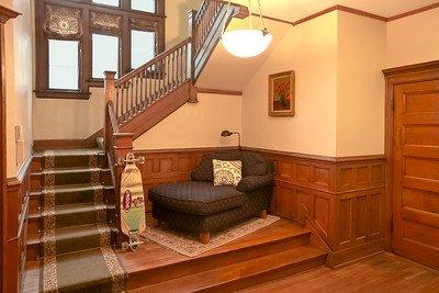 Foyer of Wendt House, one of Buffalo Seminary's student residences.