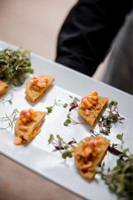 Fried green tomato appetizers