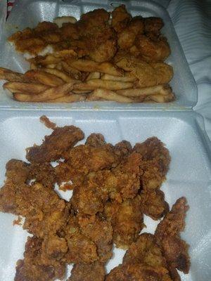 Chose 3, catfish, gizzards, jumbo shrimp