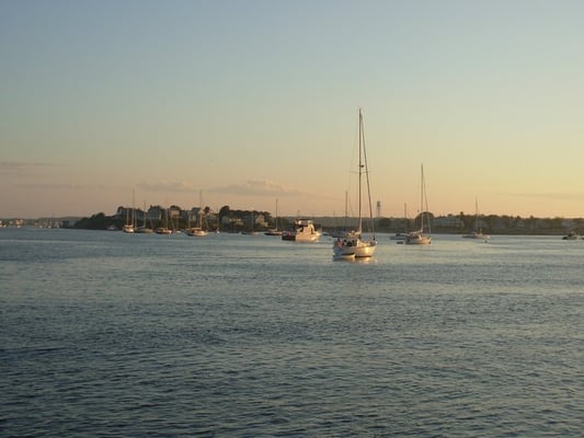 A quiet sailing anchorage in Maine