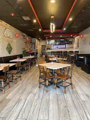 Remodeled dining area