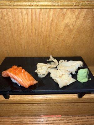 Salmon with ikura