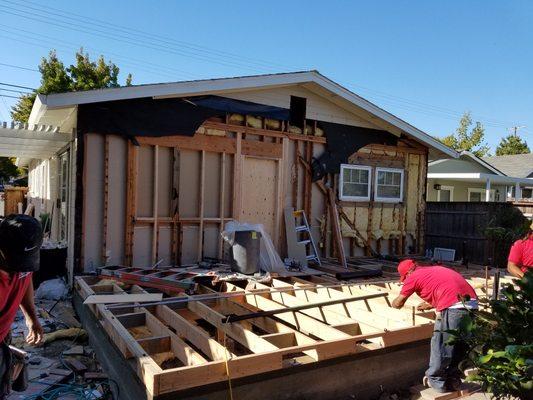 Our team finishing the year strong with an addition in Redwood City. #construction #homerenovation #homeremodeling