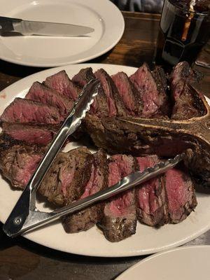 Porterhouse for two, medium rare