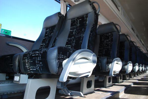 Luxury Charter Bus Interior