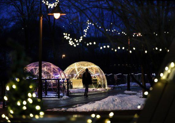 Fratellos Warm Embrace of Winter on the waterfront in appleton