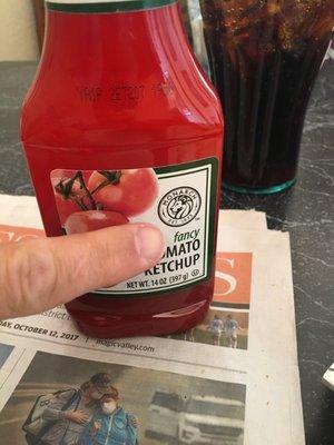 They also have ""fancy" ketchup!