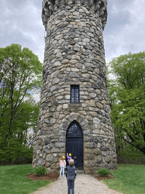 Visiting Norman Tower on campus