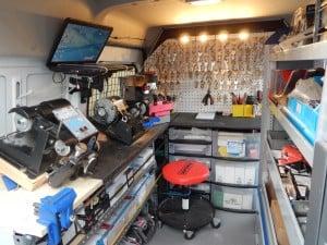 Inside our Mobile Service Unit