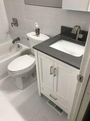 Complete bath remodeling