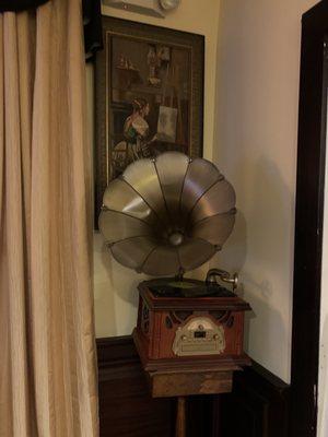 Cool looking gramophone in lounge