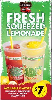 Fresh Squeezed Lemonade / Strawberry Lemonade