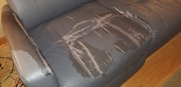 This couch is falling apart just from everyday use.