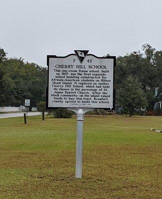 Cherry Hill School Historical Marker, Hilton Head Island SC