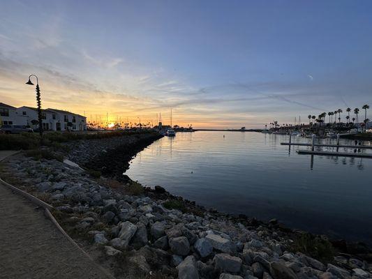 Patio harbor view