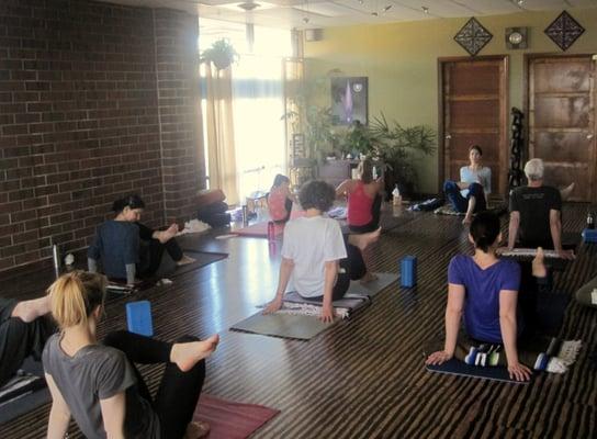 Yoga classes are inclusive and fun at Maitri Yoga Center.