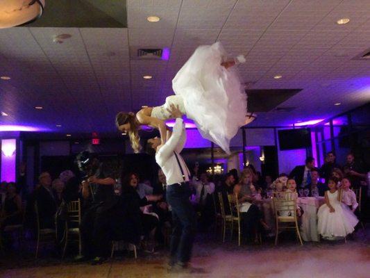 Our 1st dance thank you Miss Sheila!