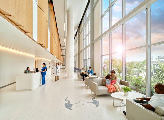 Jackson West Medical Center's Jose Milton Memorial Hospital's lobby.