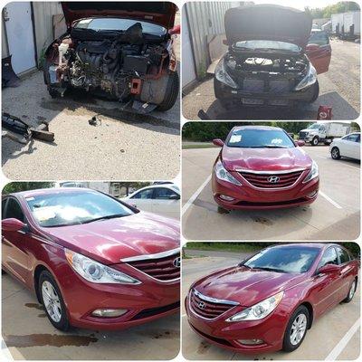 Body repair on 2013 Hyundai Sonata