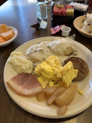 Full breakfast from buffet