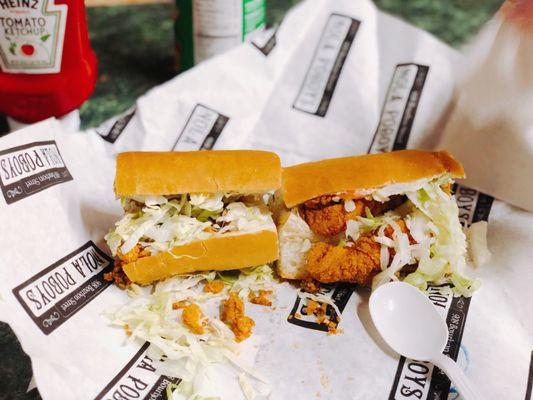 Catfish Poboy and Crawfish Poboy