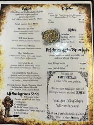 Menu 2 of 2