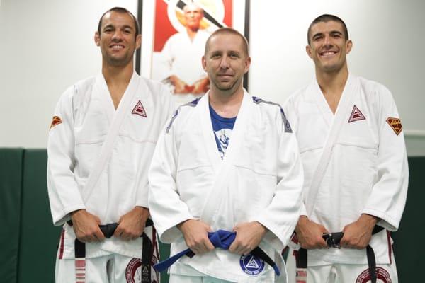 Michael Stinson with Ryon and Rener Gracie.