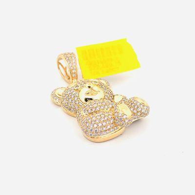 Teddy Bear Diamond Pendant