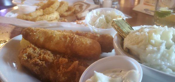 Fish and Chips from the seafood I ended up ordering....