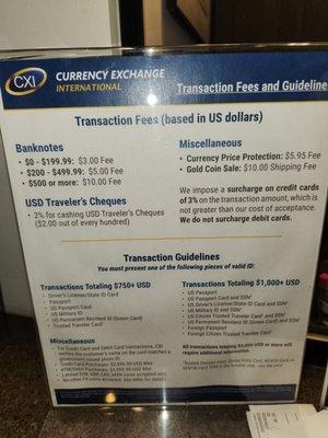 Transaction fees