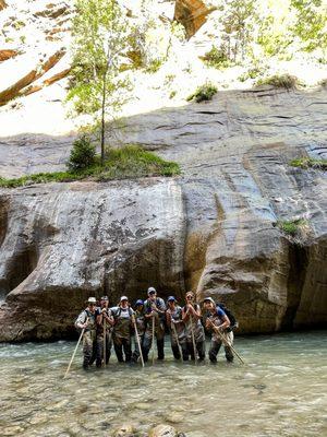 Hiking the Narrows in Zion National Park