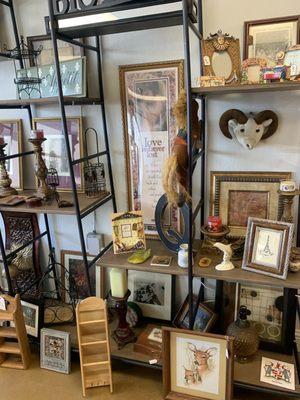 Antiques and picture frames