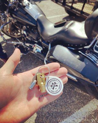 Harley-Davidson keys made on site!